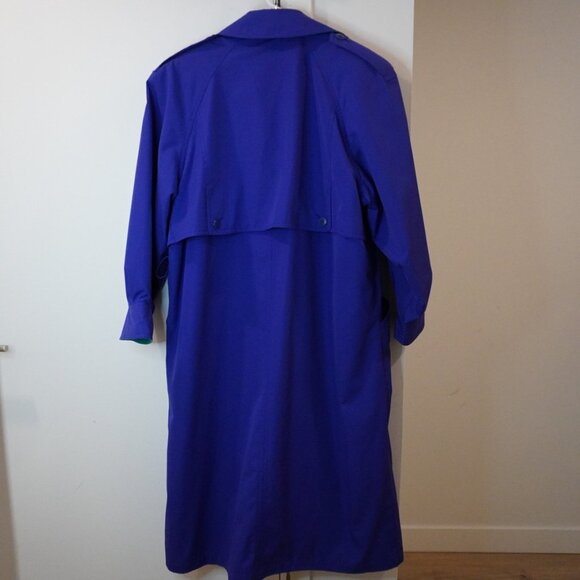 Bold Purple or blue Long Trench Coat 💜 - Picture 4 of 10